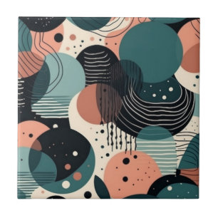 Minimales Abstraktes Nahtloses Muster - Geometrisc Fliese