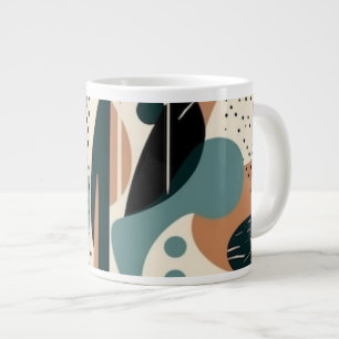 Minimales Abstraktes Nahtloses Muster - Geometrisc Jumbo-Tasse