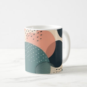 Minimales Abstraktes Nahtloses Muster - Geometrisc Kaffeetasse