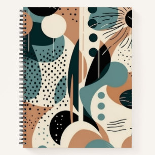 Minimales Abstraktes Nahtloses Muster - Geometrisc Notizbuch