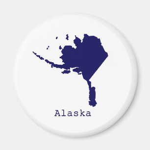Minimales Alaska Vereinigte Staaten Magnet