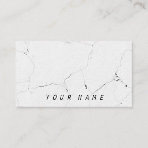 Minimales B&W cooles glattes Marmorierungnobles Visitenkarte