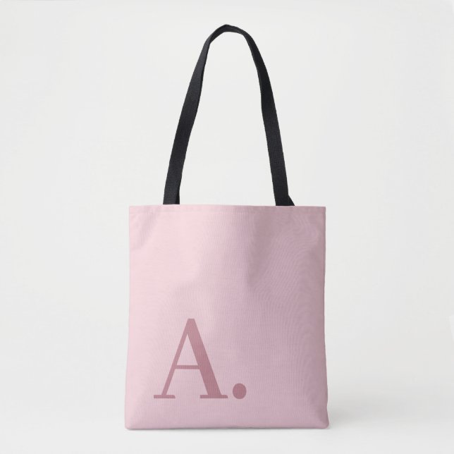 Minimales Design mit großer moderner Monogram Rose (Vorderseite)