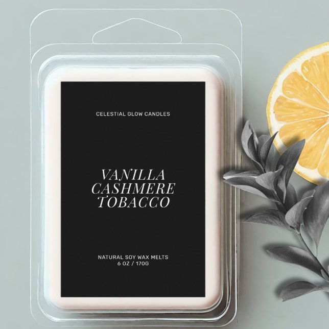 Minimales Etikett für moderne Wachsschmelze (Von Creator hochgeladen)