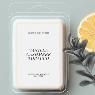 Minimales Etikett für moderne Wachsschmelze