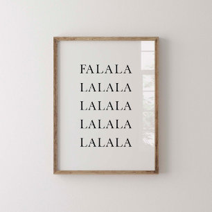 Minimales Falala-Plakat Poster