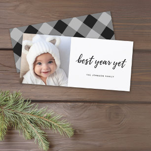 Minimales Foto Bestes Jahr und Moderne Weihnachten