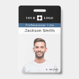 Minimales Foto und Abzeichen für Mitarbeiter Ausweis