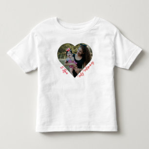 Minimales Herz Foto I Liebe Mein Mami T - Shirt