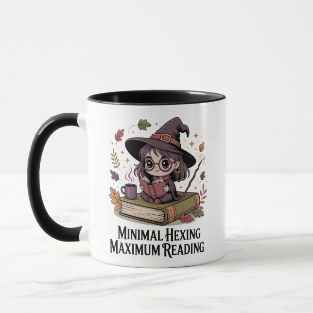 Minimales Hexing, maximale Lesbarkeit — Gemütliche Tasse (Links)
