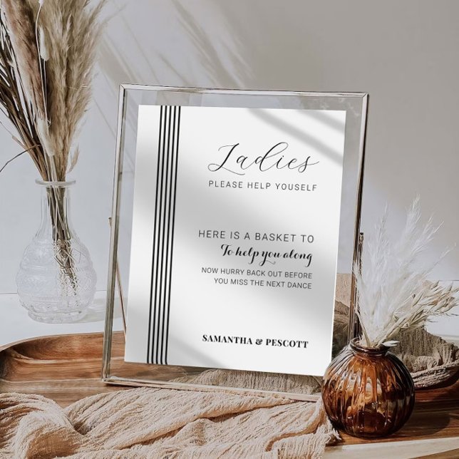 Minimales Hochzeitsbadezimmerzeichen Poster (Von Creator hochgeladen)