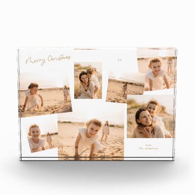 Minimales Jahr im Review Weihnachten 7 Fotoblock (Vorderseite)