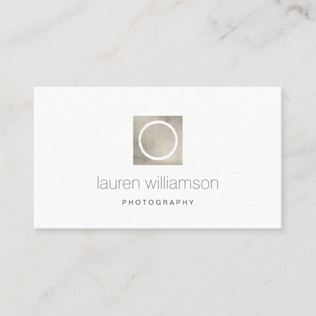 Minimales Logo für Kamerasymbole Visitenkarte (Vorderseite)