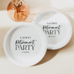 Minimales Minimalistisches einfaches elegantes Par Pappteller<br><div class="desc">Dies ist ein Minimal Minimalistisch Simple Elegant Retirement Party Paper Teller!</div>