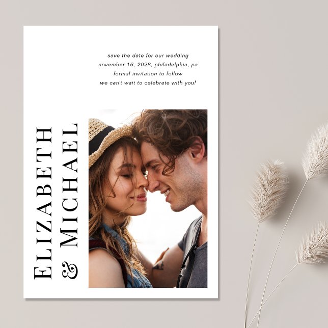 Minimales modernes Foto Save The Date (Von Creator hochgeladen)