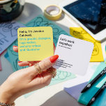 Minimales modernes gelbes und aquamarines Grafikde Quadratische Visitenkarte<br><div class="desc">Minimales modernes gelbes und aquamarines Grafikdesign</div>
