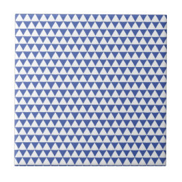 Minimales Navy BlueWhite Triangle Geometrisches Mu Fliese