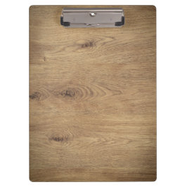 Minimales Schlichtes Foto aus Holz braun Klemmbrett