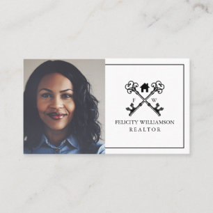 Minimales schwarzes u. weißes Vintages wirkliches Visitenkarte