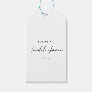 Minimales Script-Brautparty einladen Geschenkanhänger