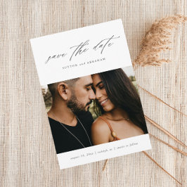 Minimales Script-Foto Save The Date