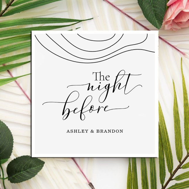 Minimales Skript Abstrakt die Nacht vor Napkins Serviette (Von Creator hochgeladen)