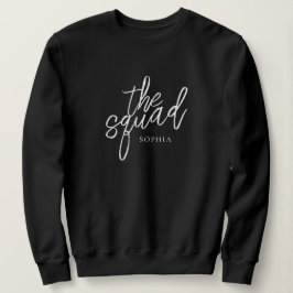 Minimales Skript für die Squad Bridesmaid Custom Sweatshirt