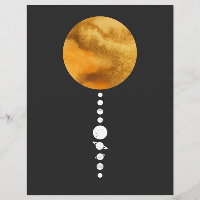 Minimales Sonnensystem (Vorderseite)