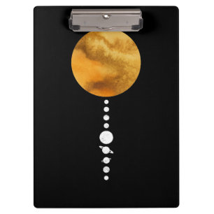 Minimales Sonnensystem Klemmbrett