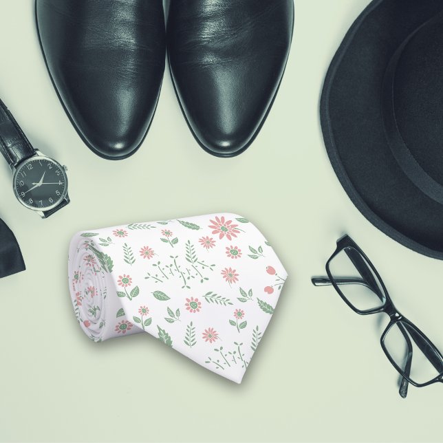 minimales tropisches Muster Krawatte (Von Creator hochgeladen)