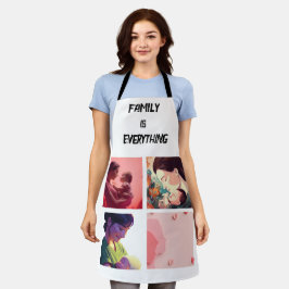 Minimales Typografy Custom Collage Foto Schürze