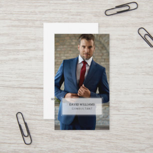 Minimales und Berufliches Business Foto Business C Visitenkarte