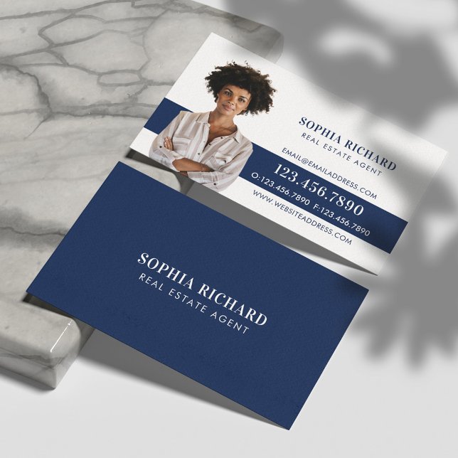 Minimales und Berufliches Business Foto Portrait Visitenkarte (Von Creator hochgeladen)