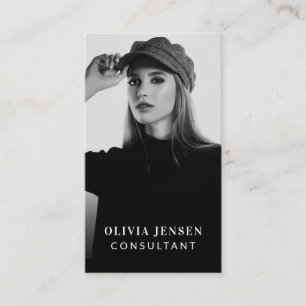 Minimales und Berufliches Business-Foto Visitenkarte