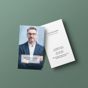 Minimales und Berufliches Business-Foto Visitenkarte