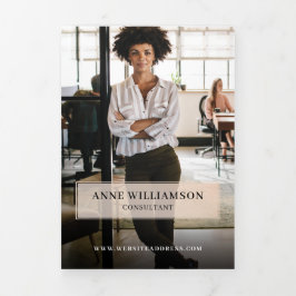 Minimales und Berufliches Business Marketing & Sal Dreifach Gefaltete Karte