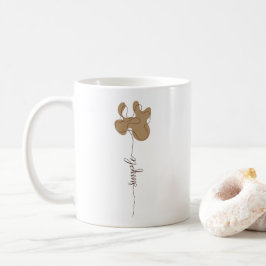 Minimalism Simple Flower Mug Kaffeetasse
