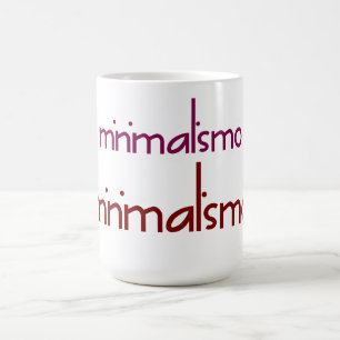 "Minimalismo Text-Tasse Kaffeetasse
