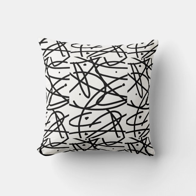 Minimalismus Abstrakt Art Muster Kissen Kissen (Vorderseite)