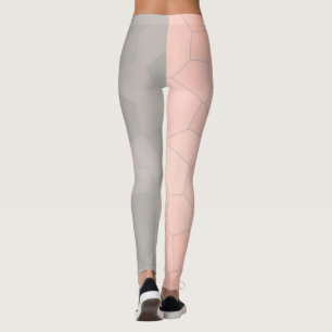 Minimalismus Abstrakt Art Pale Pastell Graue Zelle Leggings