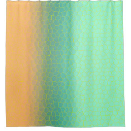 Minimalismus Abstrakt Art Pale Türkis Grüne Korall Duschvorhang