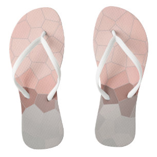 Minimalismus Abstrakt Art Pastell Pink Cells Flip Flops