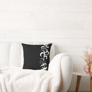 Minimalismus Abstrakt Art White Black Hand Zeichne Kissen