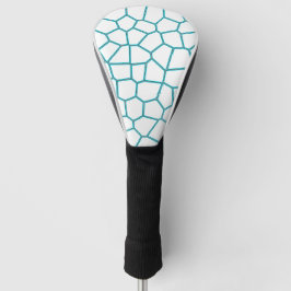 Minimalismus Abstrakte Kunst Blasstürkisfarbene We Golf Headcover