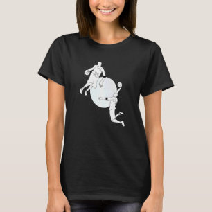 Minimalismus Basketballspieler Kunst Streetball Du T-Shirt