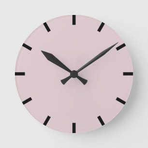 Minimalismus Black Zuhause Urban Pink Pastell Runde Wanduhr