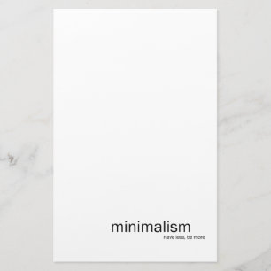 Minimalismus Briefpapier
