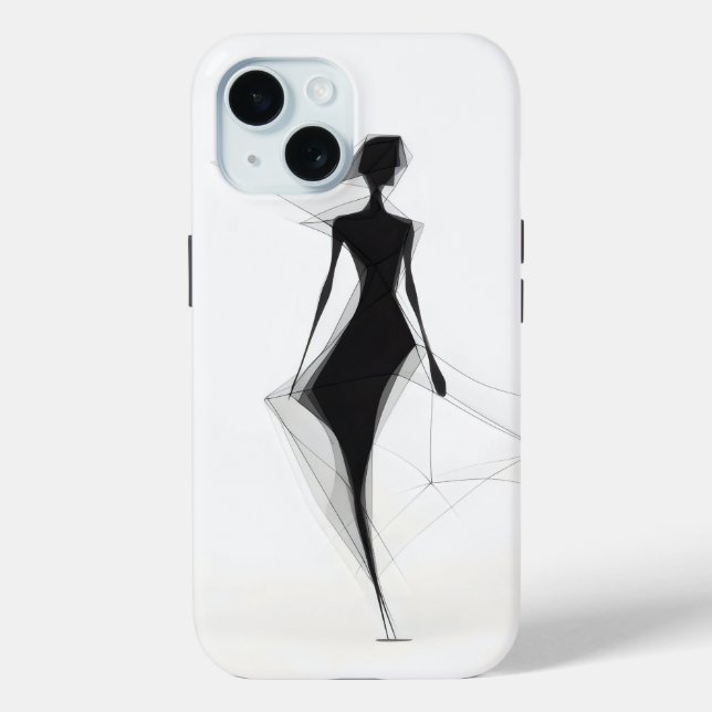 Minimalismus der weiblichen Linie Case-Mate iPhone Hülle (Rückseite)