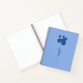 Minimalismus Einfache Blume Notizbuch
