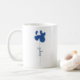 Minimalismus Einfache Blumen-Tasse Kaffeetasse